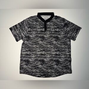 Under Armour Men's Polo Golf Shirt Size XXL, Black White, Iso-Chill